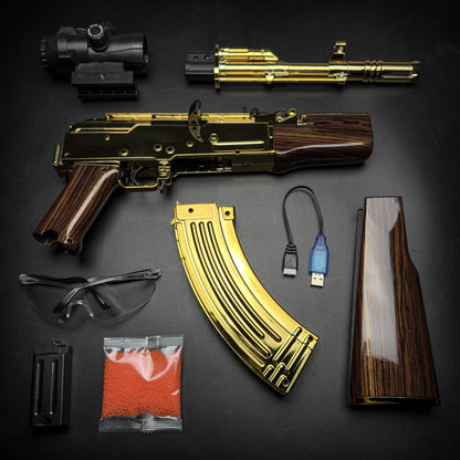 AK-47 Gel Blaster gold accessories