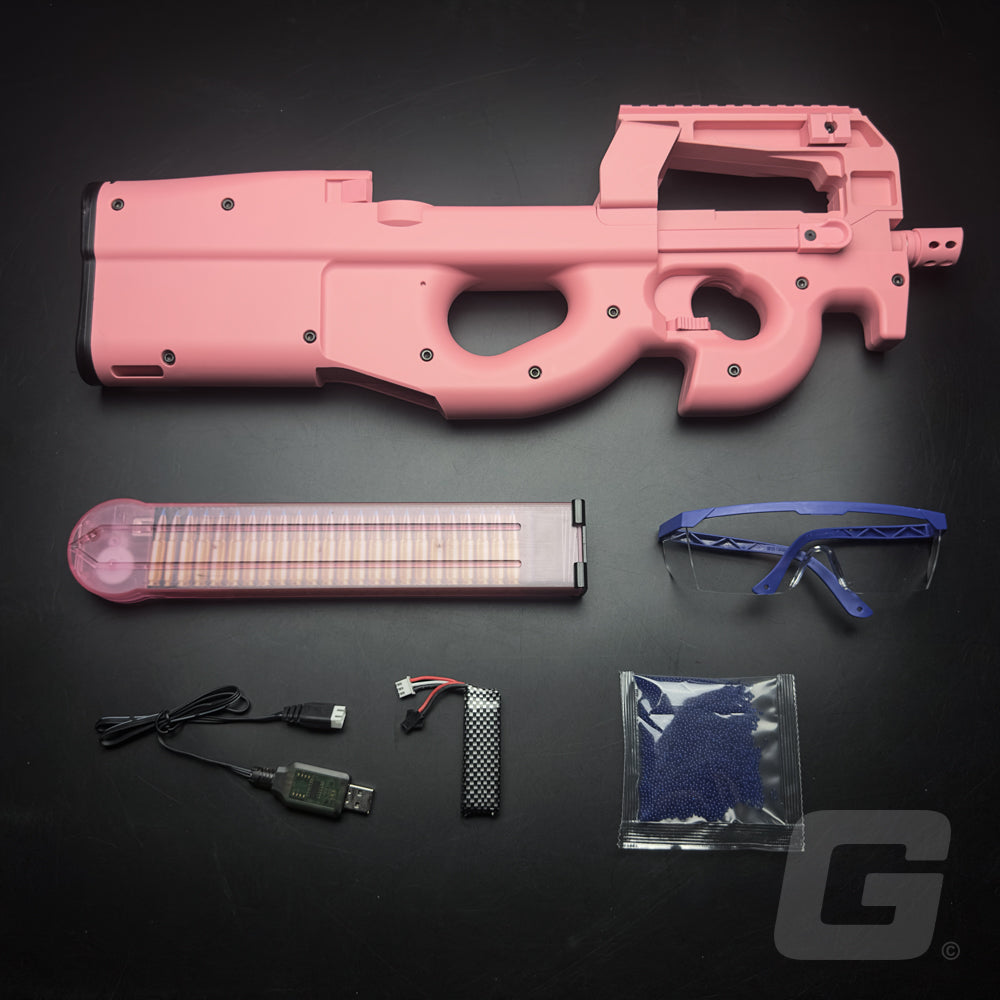P90 Gel Blaster pink v4 accessories